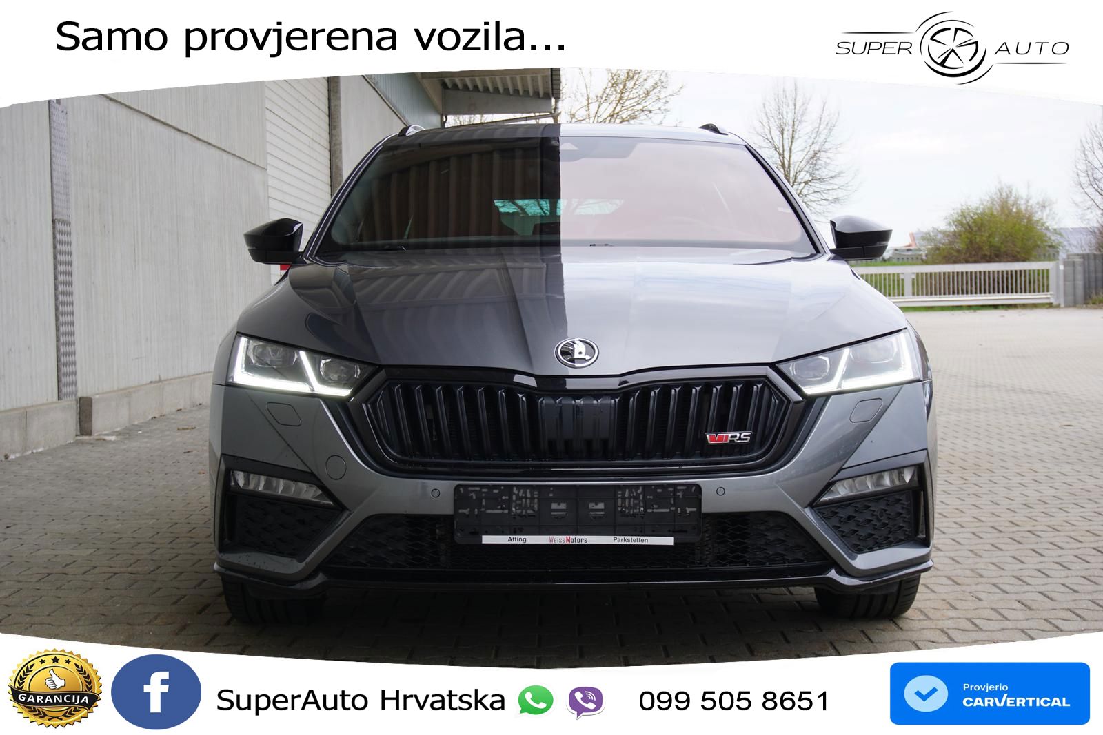 Škoda Octavia Combi RS 2.0 TDI (200 KS) DSG LED+GR SJED+ACC