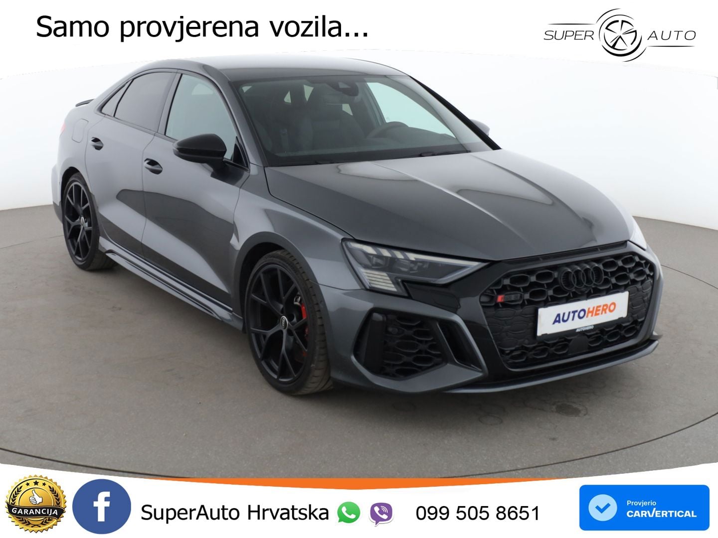 Audi RS3 Sedan 2.5 TFSI (400 KS) quattro S tronic LED+GR SJED+ACC