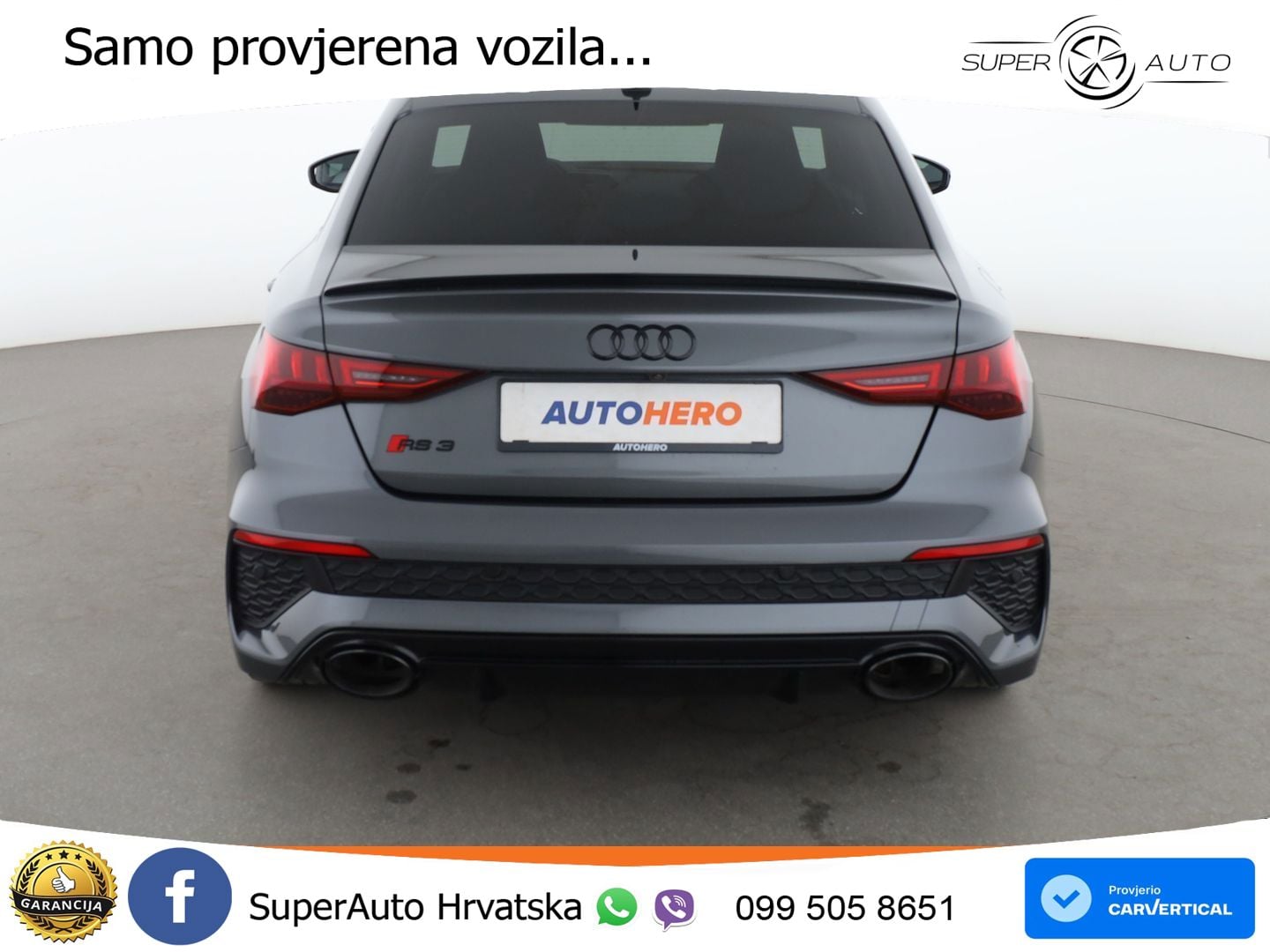 Audi RS3 Sedan 2.5 TFSI (400 KS) quattro S tronic LED+GR SJED+ACC