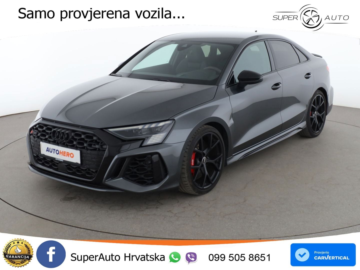 Audi RS3 Sedan 2.5 TFSI (400 KS) quattro S tronic LED+GR SJED+ACC