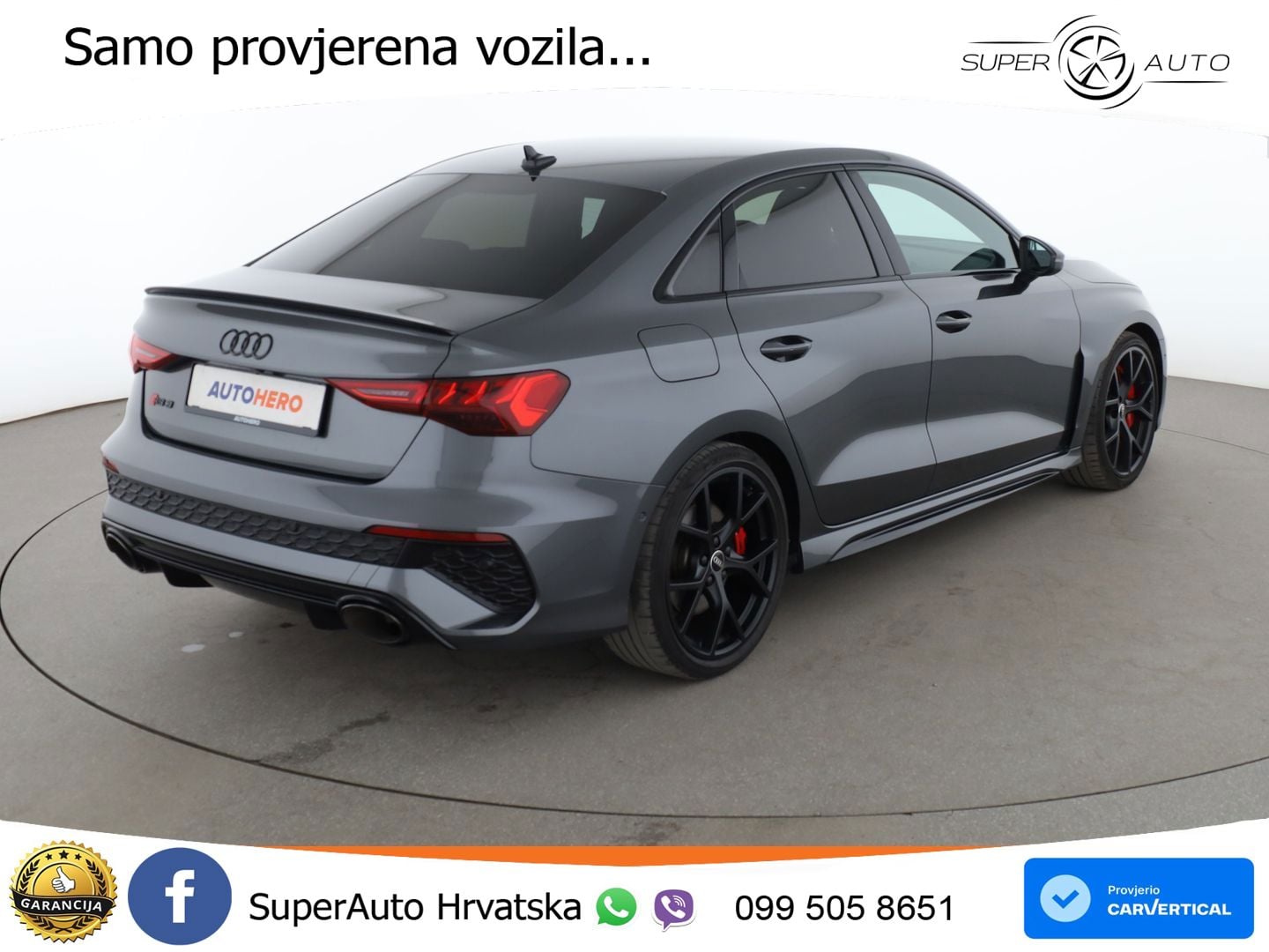 Audi RS3 Sedan 2.5 TFSI (400 KS) quattro S tronic LED+GR SJED+ACC