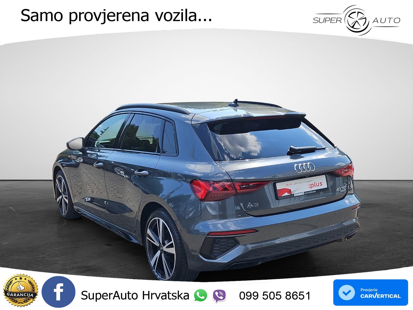 Audi A3 40 TDI (200 KS) quattro S tronic S line LED+GR SJED+ACC