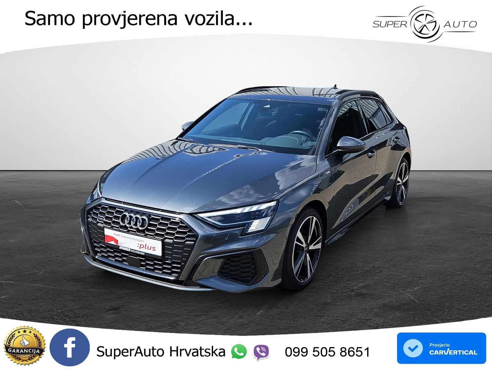 Audi A3 40 TDI (200 KS) quattro S tronic S line LED+GR SJED+ACC