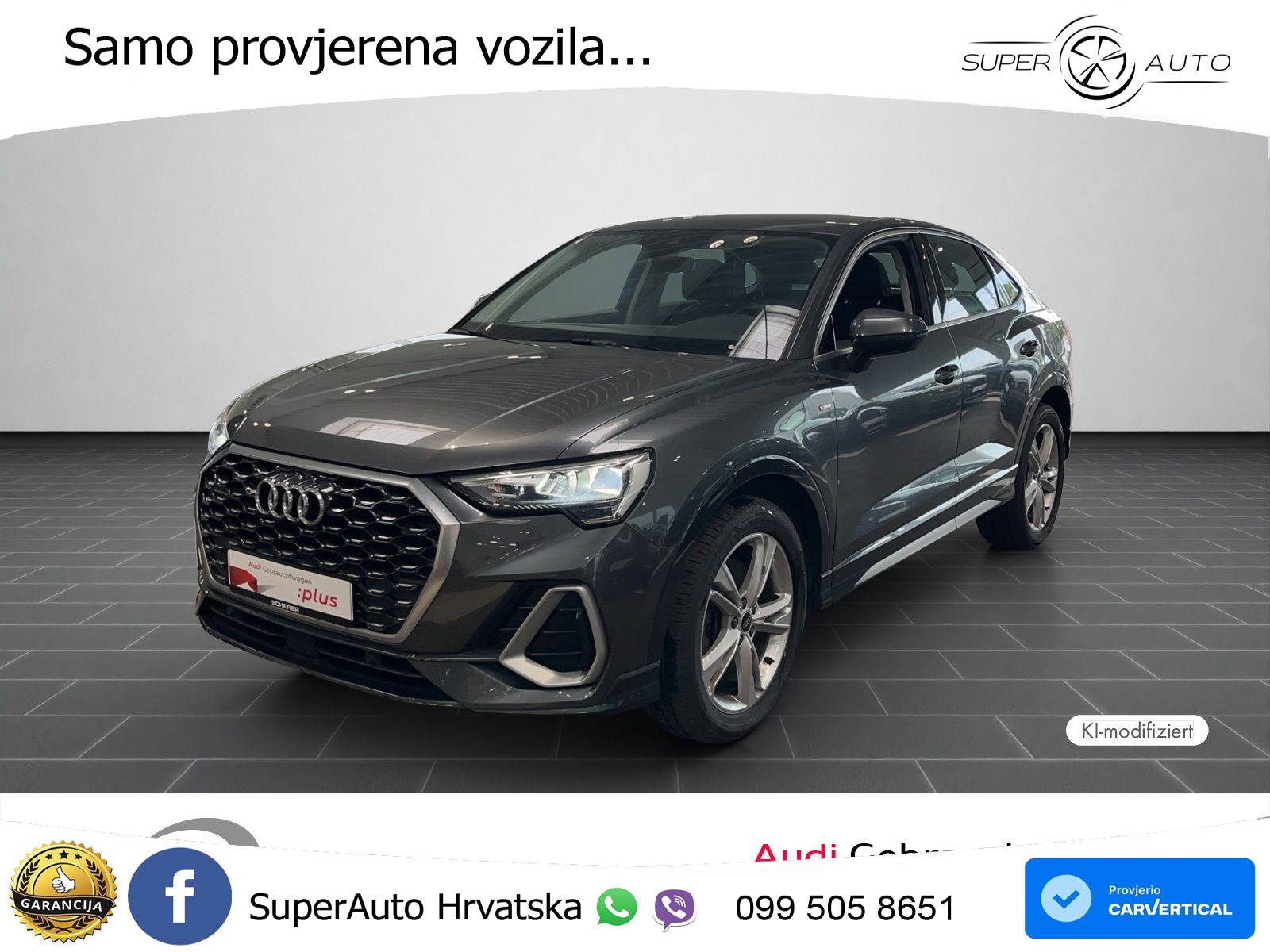 Audi Q3 Sportback 40 TDI (200 KS) quattro S tronic S line LED+GR SJED+ACC