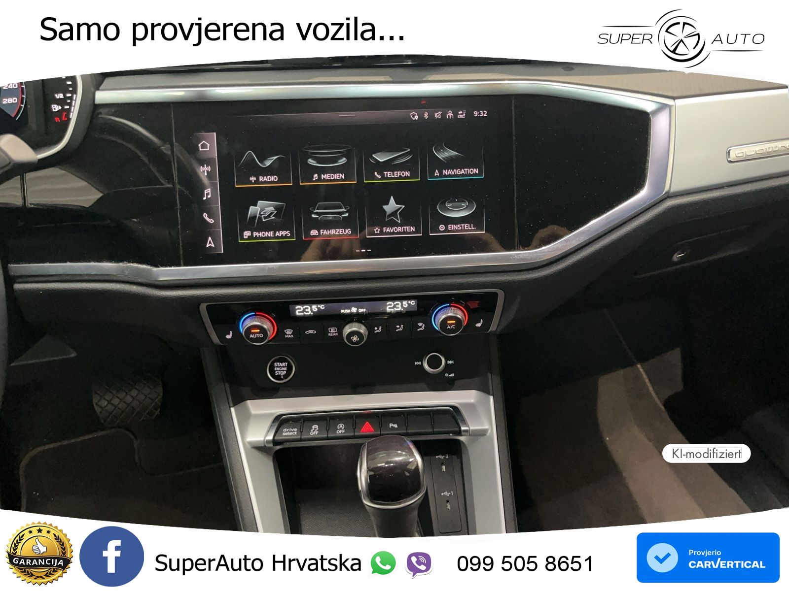Audi Q3 Sportback 40 TDI (200 KS) quattro S tronic S line LED+GR SJED+ACC