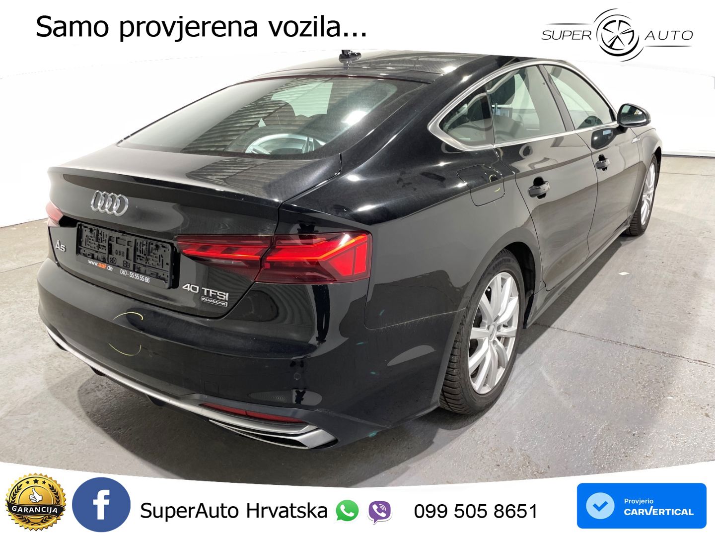 Audi A5 Sportback  40 TFSI (204 KS) quattro S tronic advanced