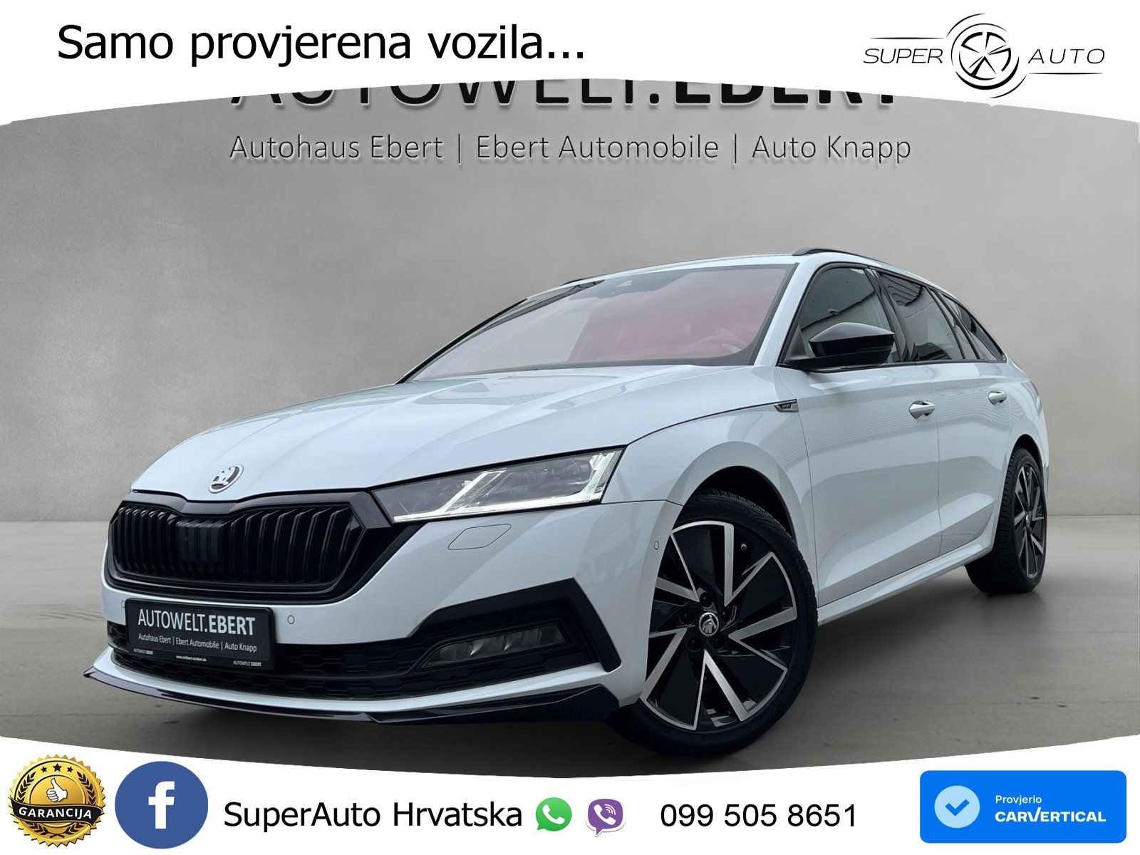 Škoda Octavia Combi 2.0 TDI (150 KS) 4x4 DSG SportLine LED+GR SJED+ACC