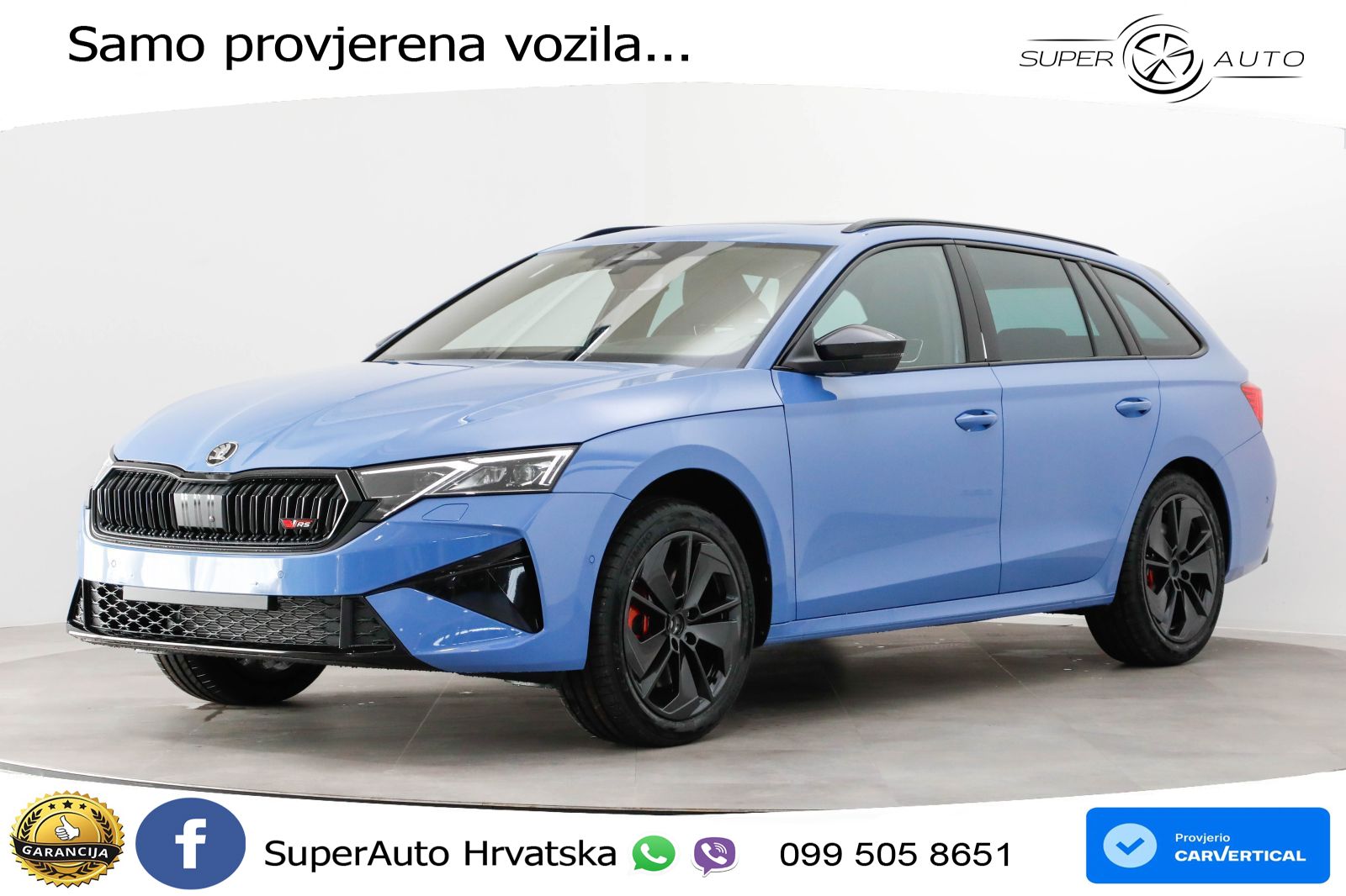 Škoda Octavia Combi RS 2.0 TSI (265 KS) DSG LED+GR SJED+ACC