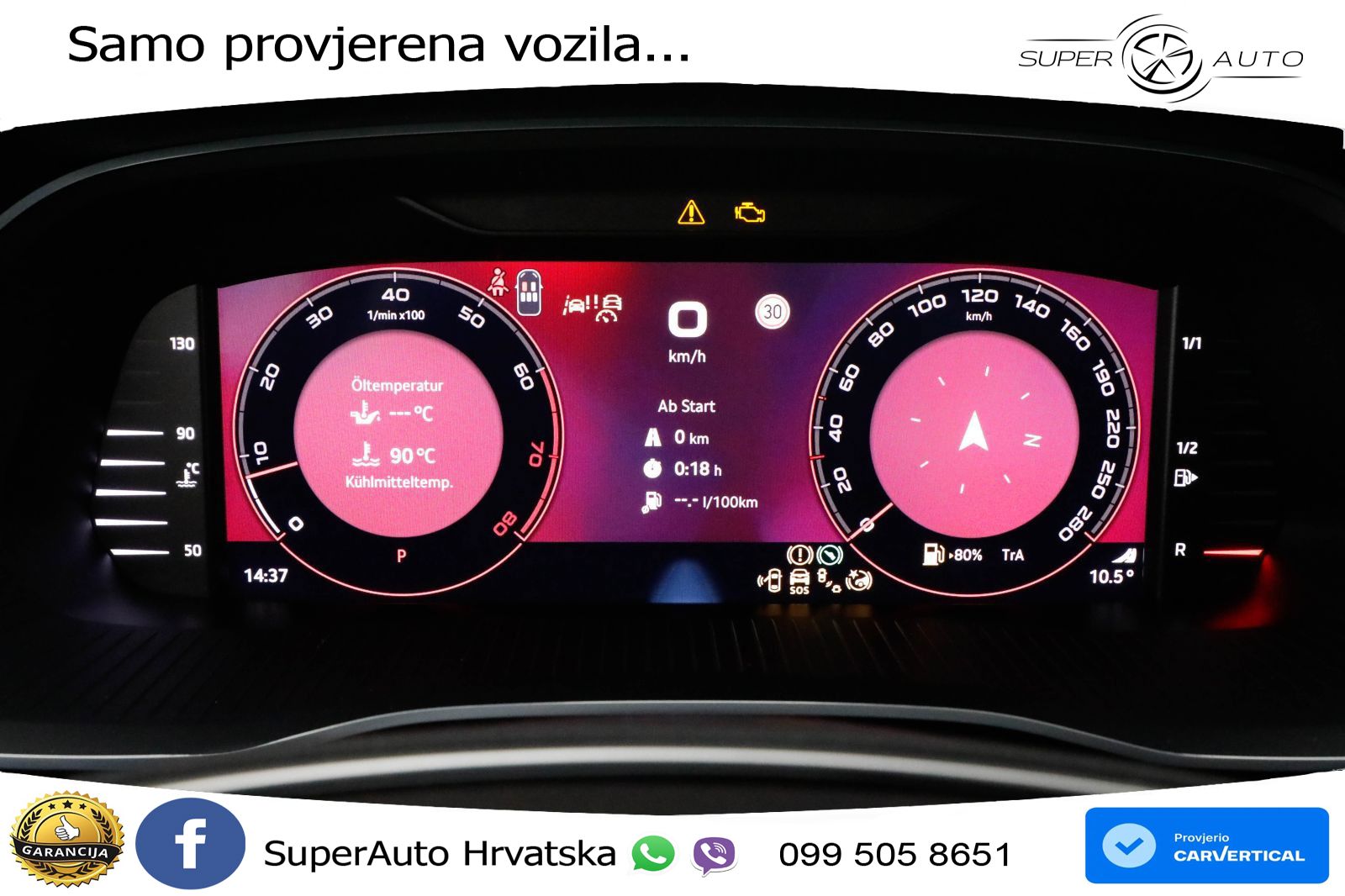 Škoda Octavia Combi RS 2.0 TSI (265 KS) DSG LED+GR SJED+ACC