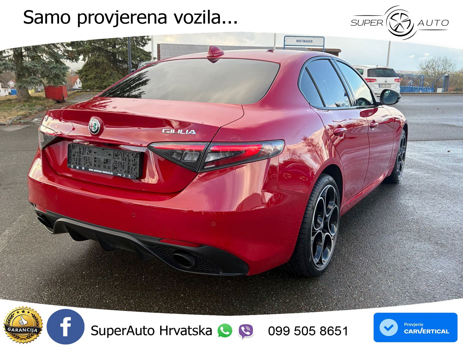 Alfa Romeo Giulia 2.0 Turbo (280 KS) Q4 Automatic LED+GR SJED+ACC