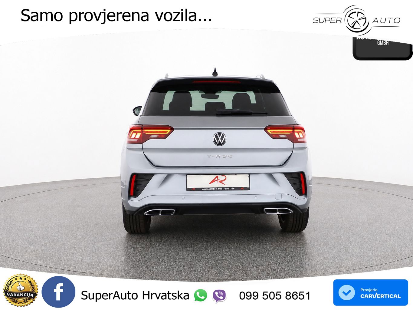 Volkswagen T-Roc 1.5 TSI (150 KS) DSG R-Line LED+GR SJED+ACC