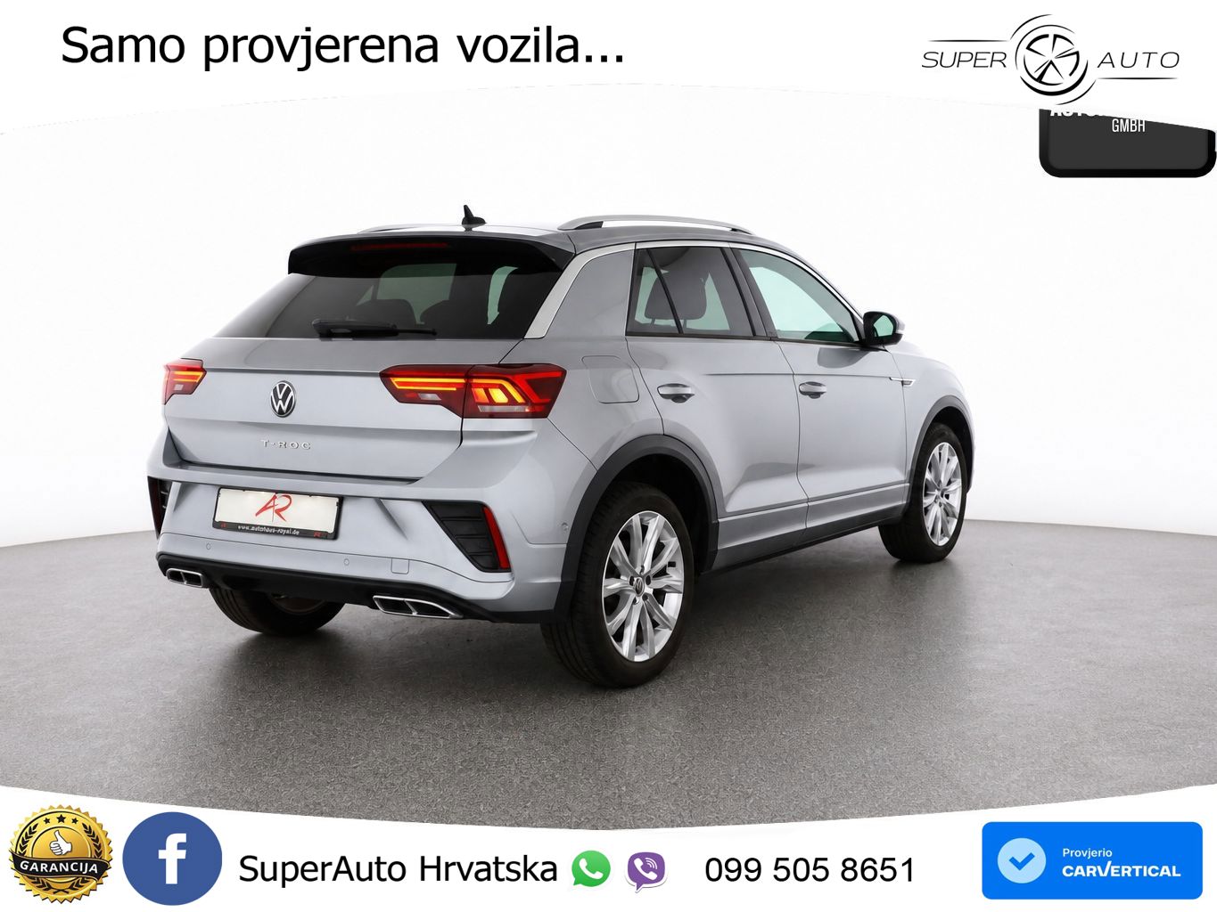 Volkswagen T-Roc 1.5 TSI (150 KS) DSG R-Line LED+GR SJED+ACC