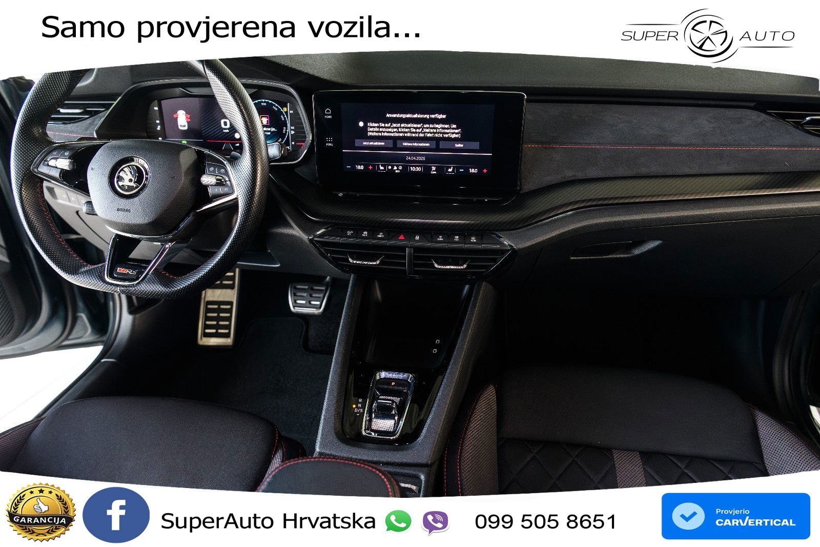 Škoda Octavia Combi RS 2.0 TSI (245 KS) DSG LED+GR SJED+ACC