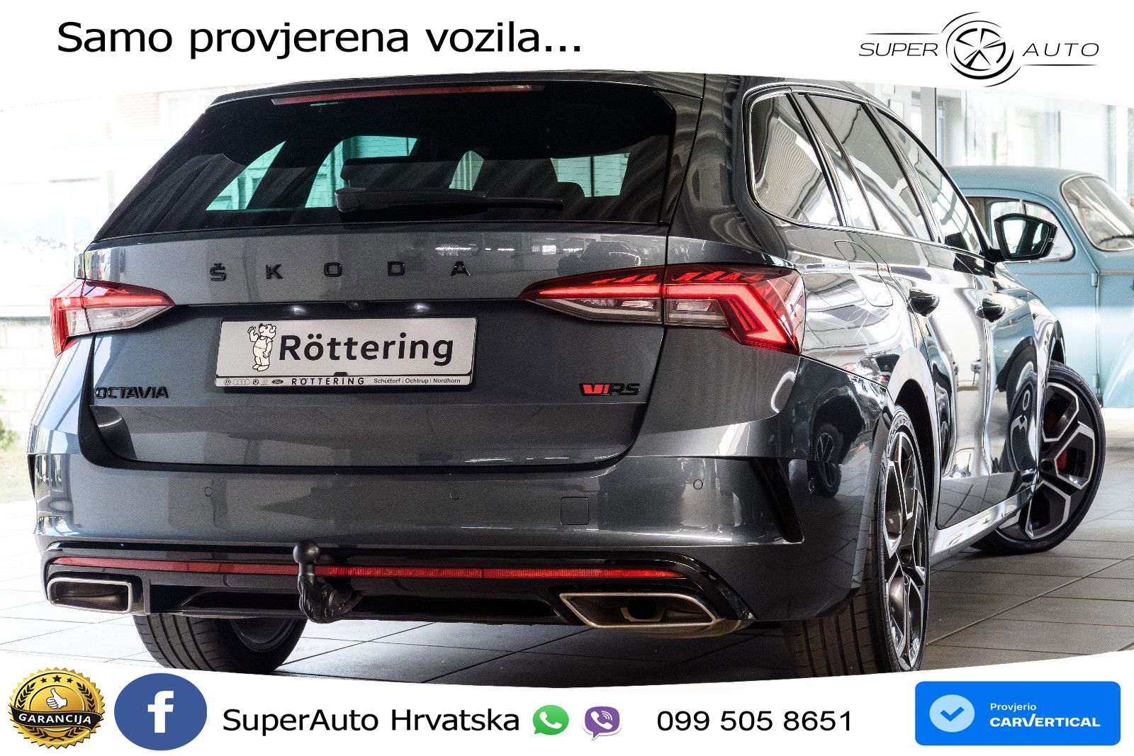 Škoda Octavia Combi RS 2.0 TSI (245 KS) DSG LED+GR SJED+ACC