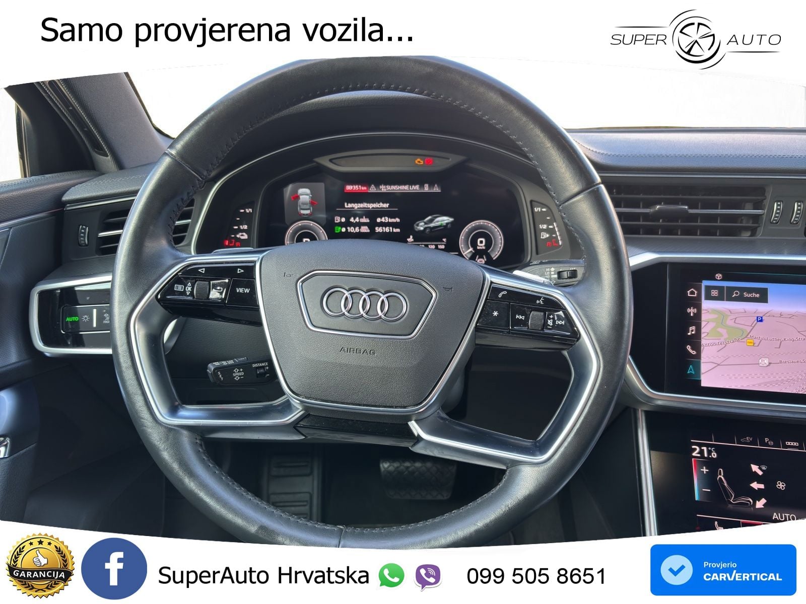Audi A6 50 TFSIe (299 KS) quattro ultra S tronic LED+GR SJED+ACC
