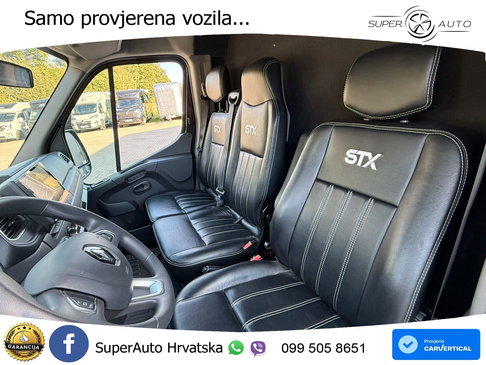 Renault Master STX 3 Sitzer  Haras / Hengste 163 KS