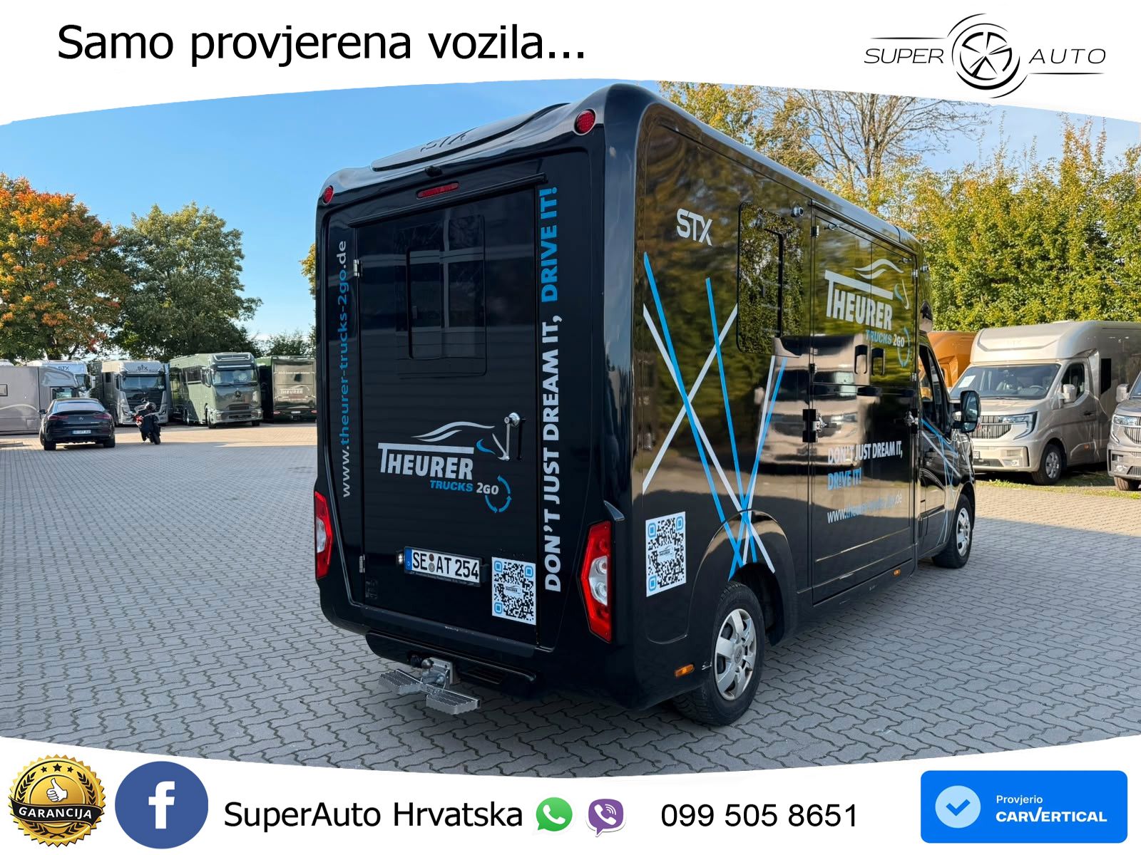 Renault Master STX 3 Sitzer  Haras / Hengste 163 KS