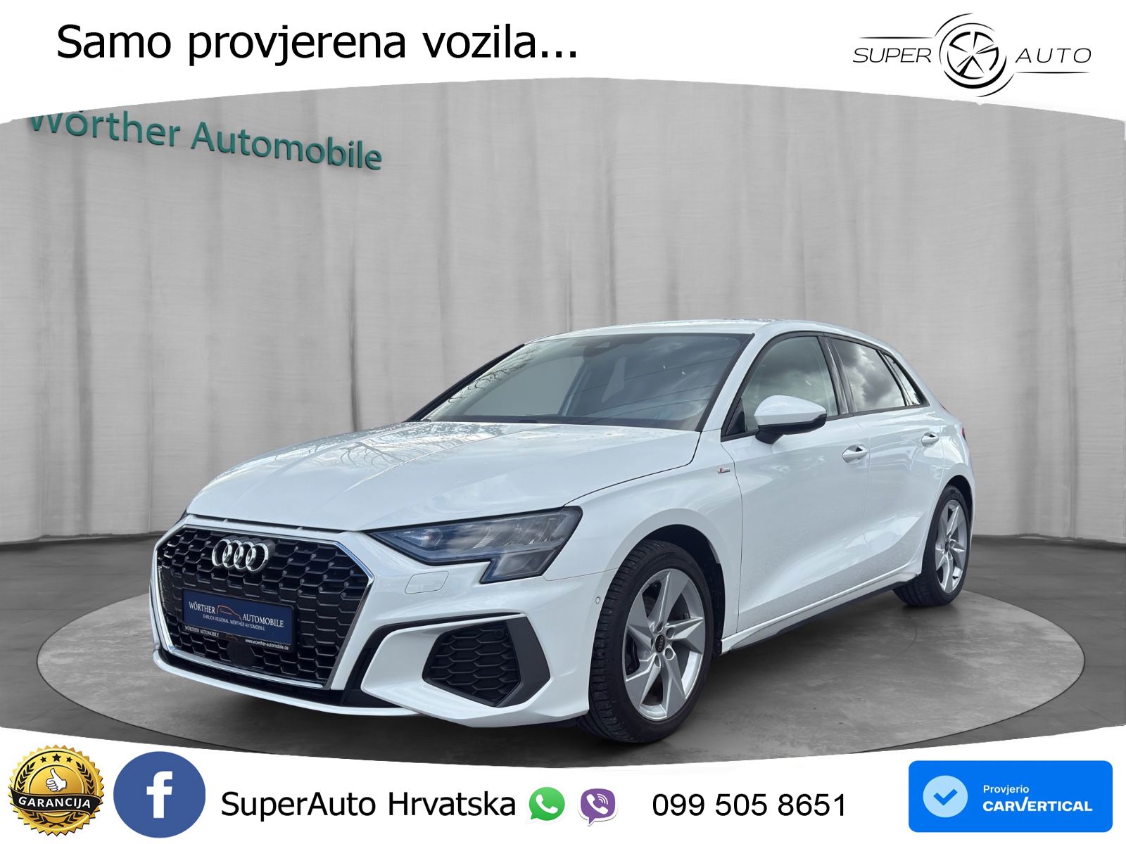 Audi A3 35 TFSI (150 KS) S line LED+GR SJED+ACC