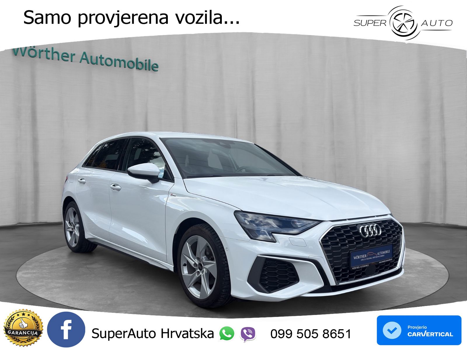 Audi A3 35 TFSI (150 KS) S line LED+GR SJED+ACC