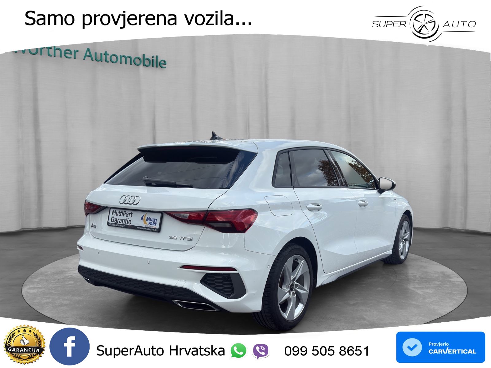 Audi A3 35 TFSI (150 KS) S line LED+GR SJED+ACC