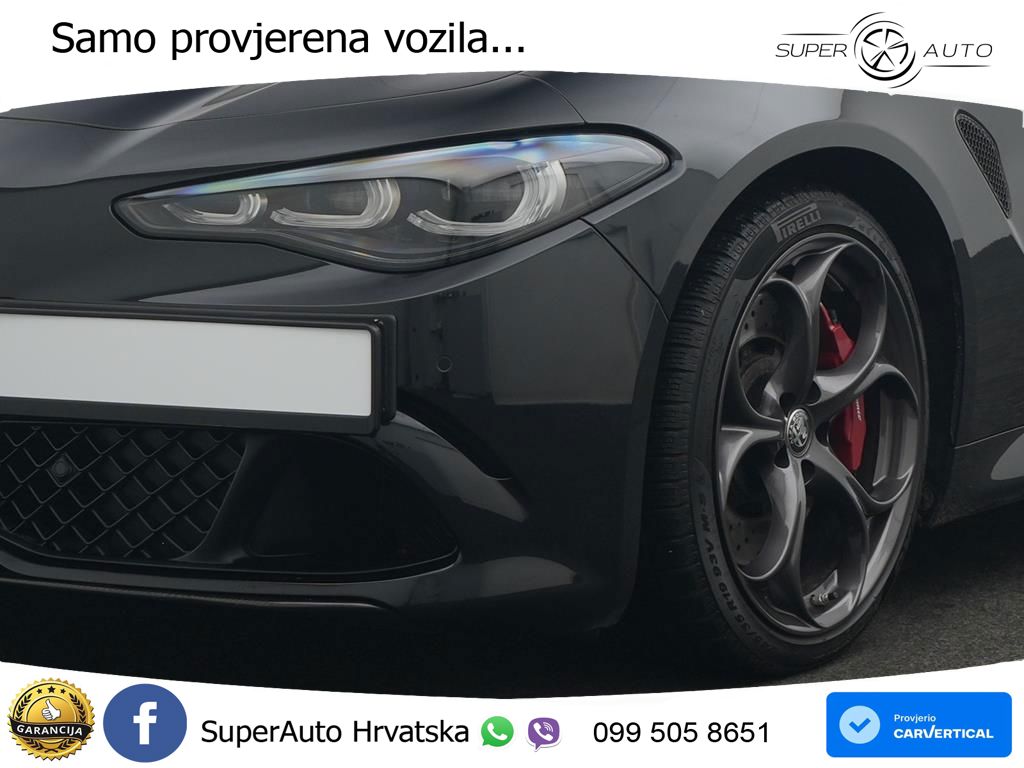 Alfa Romeo Giulia Quadrifoglio 2.9 V6 Bi-Turbo (520 KS) Automatic LED+GR SJED+ACC