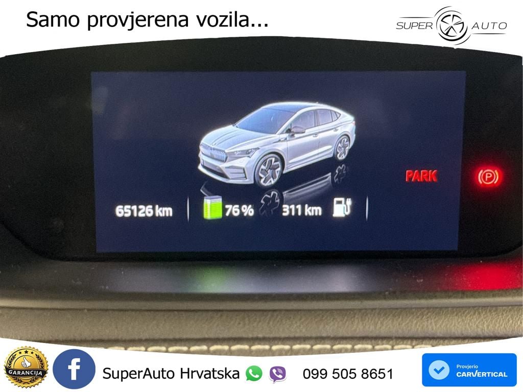 Škoda Enyaq iV RS 82 kWh (299 KS) AWD Suite LED+GR SJED+ACC