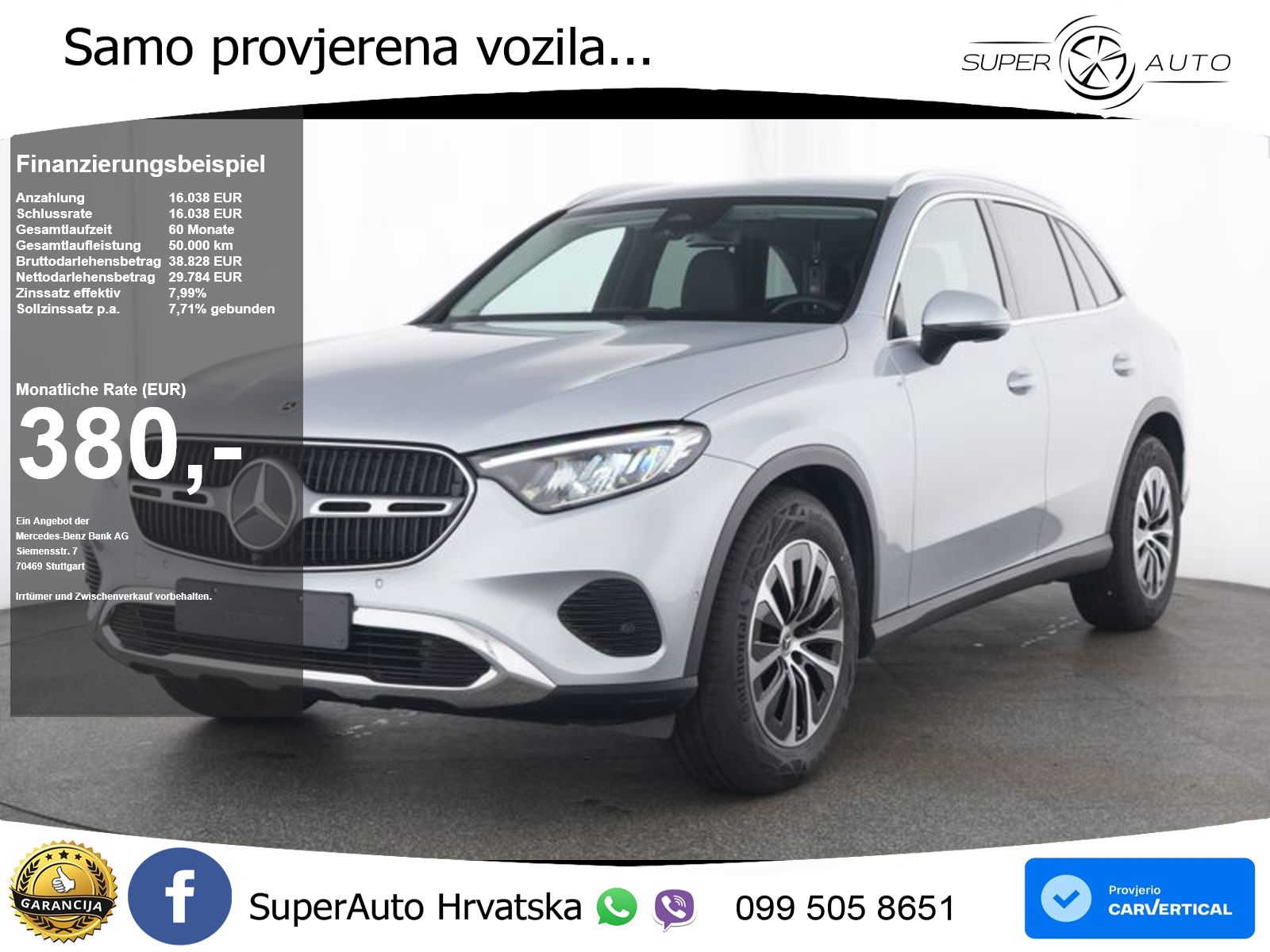 Mercedes GLC 220d (197 KS) 4MATIC 9G-TRONIC Avantgarde LED+GR SJED+ACC