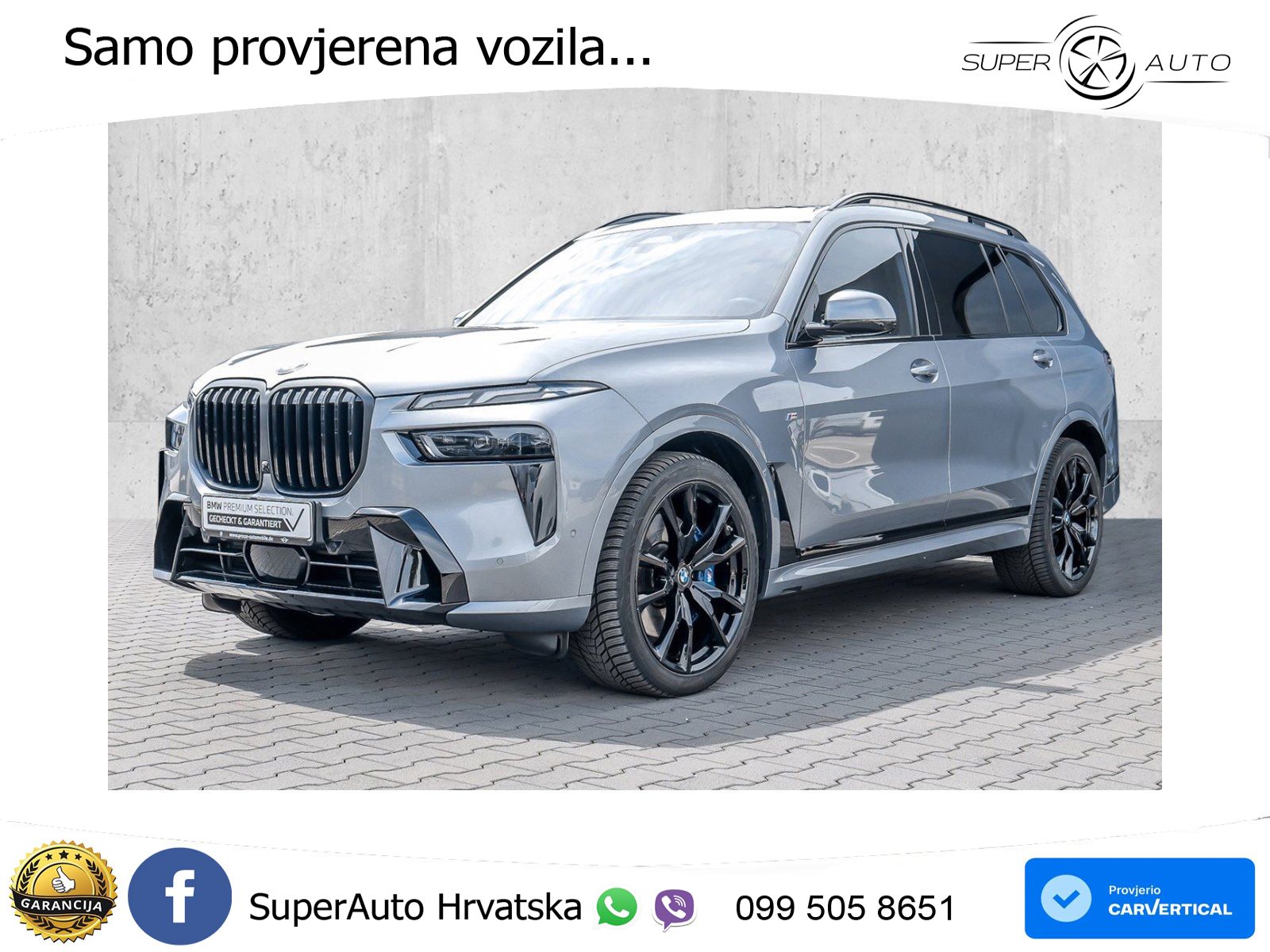BMW X7 40d (352 KS) xDrive Steptronic M Sport ZRAČNI+ACC+GR SJED+KAM+PANO