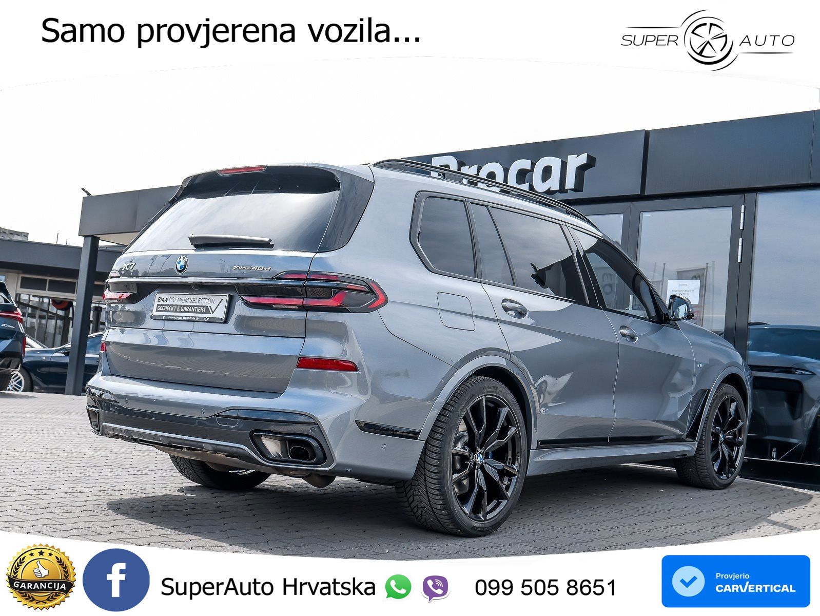 BMW X7 40d (352 KS) xDrive Steptronic M Sport ZRAČNI+ACC+GR SJED+KAM+PANO