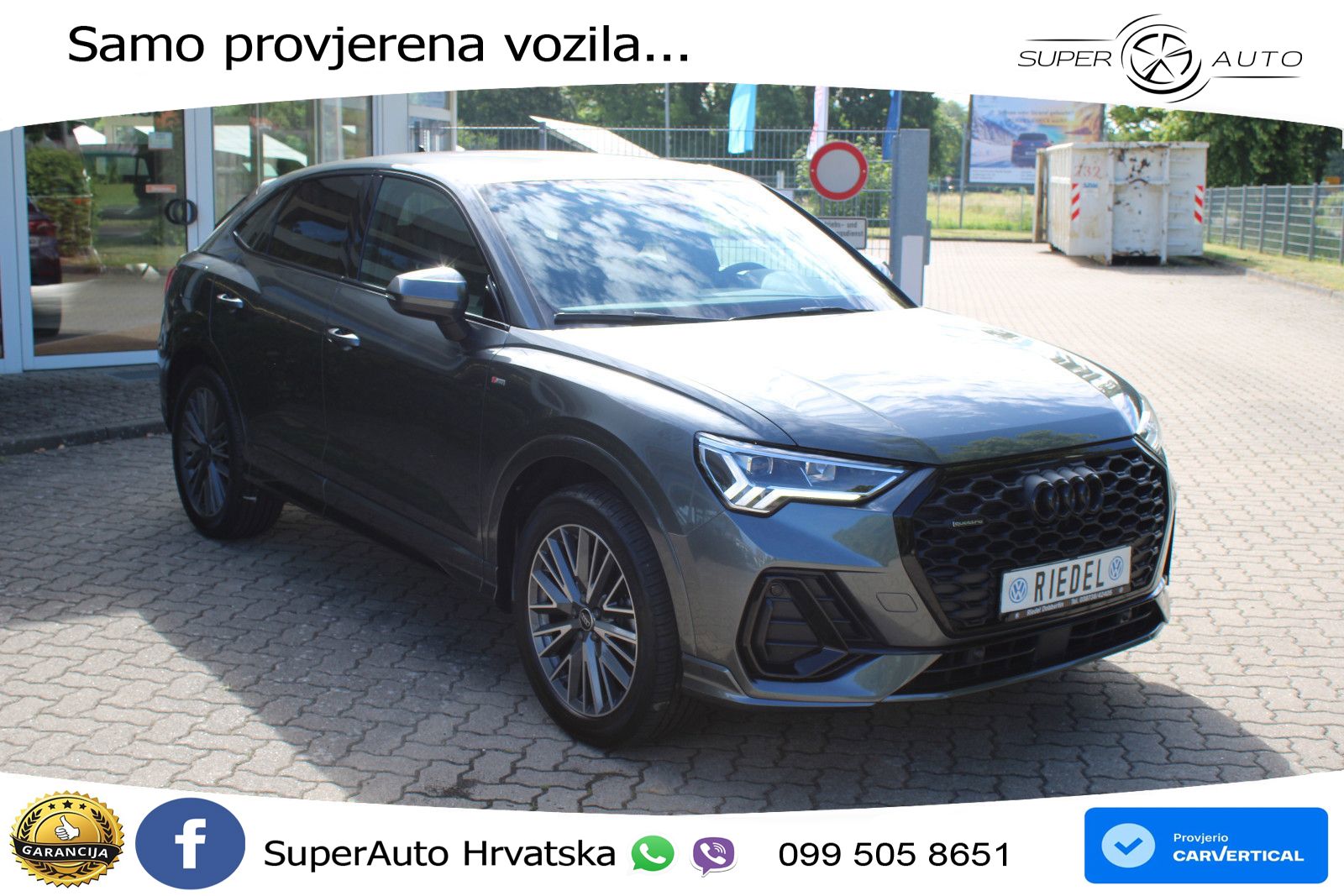 Audi Q3 II Sportback 40 TFSI (190 KS) quattro S tronic S line LED+GR SJED+ACC
