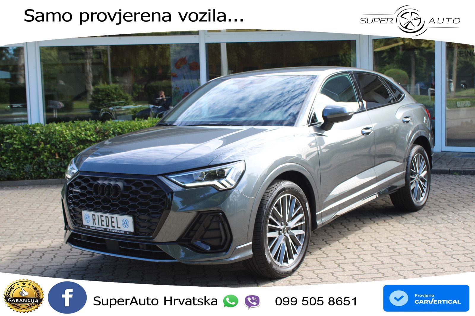 Audi Q3 II Sportback 40 TFSI (190 KS) quattro S tronic S line LED+GR SJED+ACC