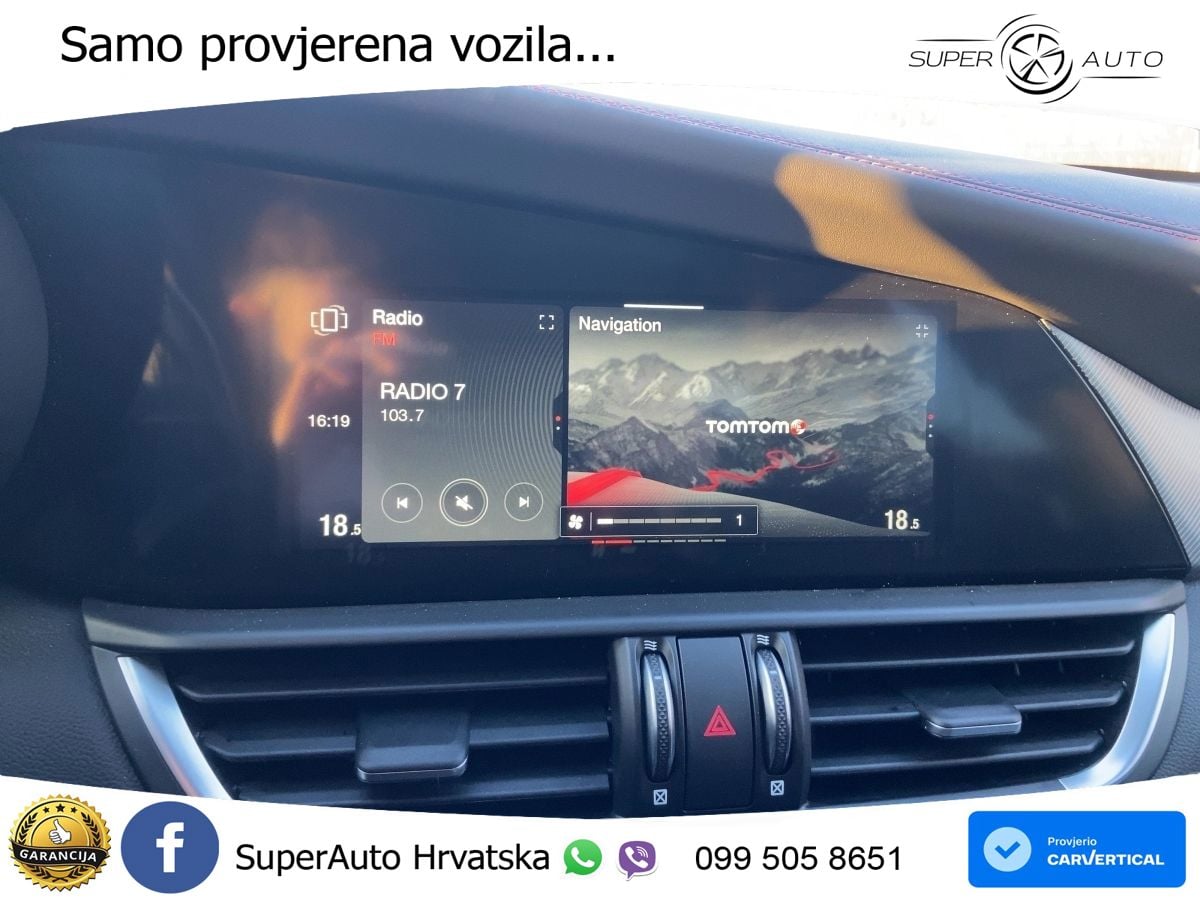 Alfa Romeo Giulia 2.0 Turbo (280 KS) Q4 Automatic LED+GR SJED+ACC