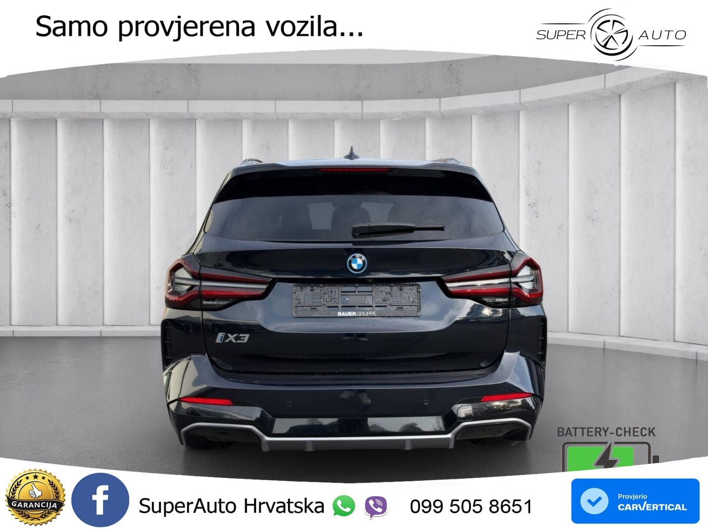 BMW iX3 80 kWh (286 KS) LED+GR SJED+ACC