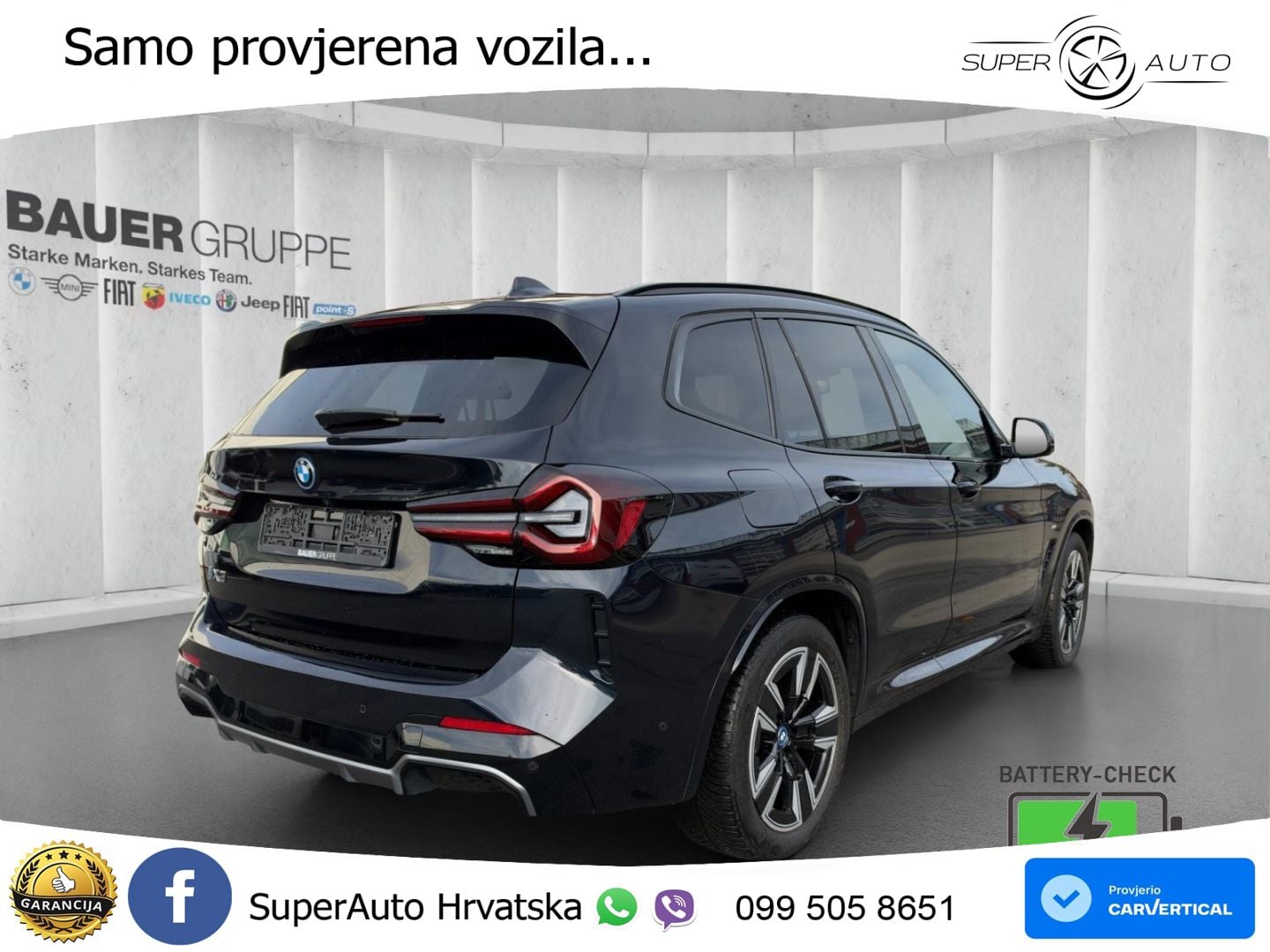 BMW iX3 80 kWh (286 KS) LED+GR SJED+ACC