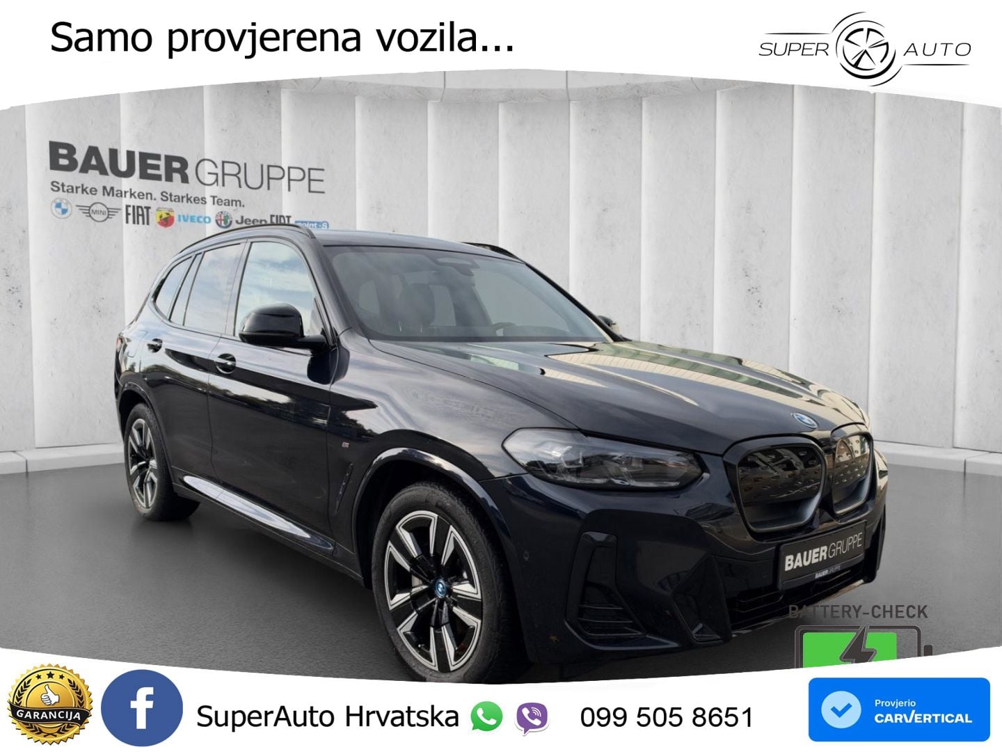 BMW iX3 80 kWh (286 KS) LED+GR SJED+ACC