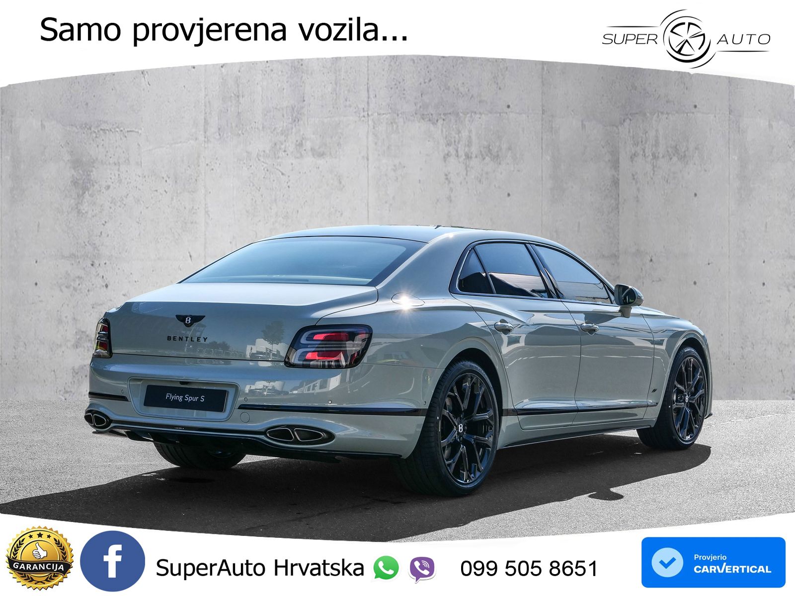 Bentley Flying Spur IV S 4.0 V8 TFSi (680 KS) AWD DCT ZRAČNI+ACC+GR SJED+KAM+PANO