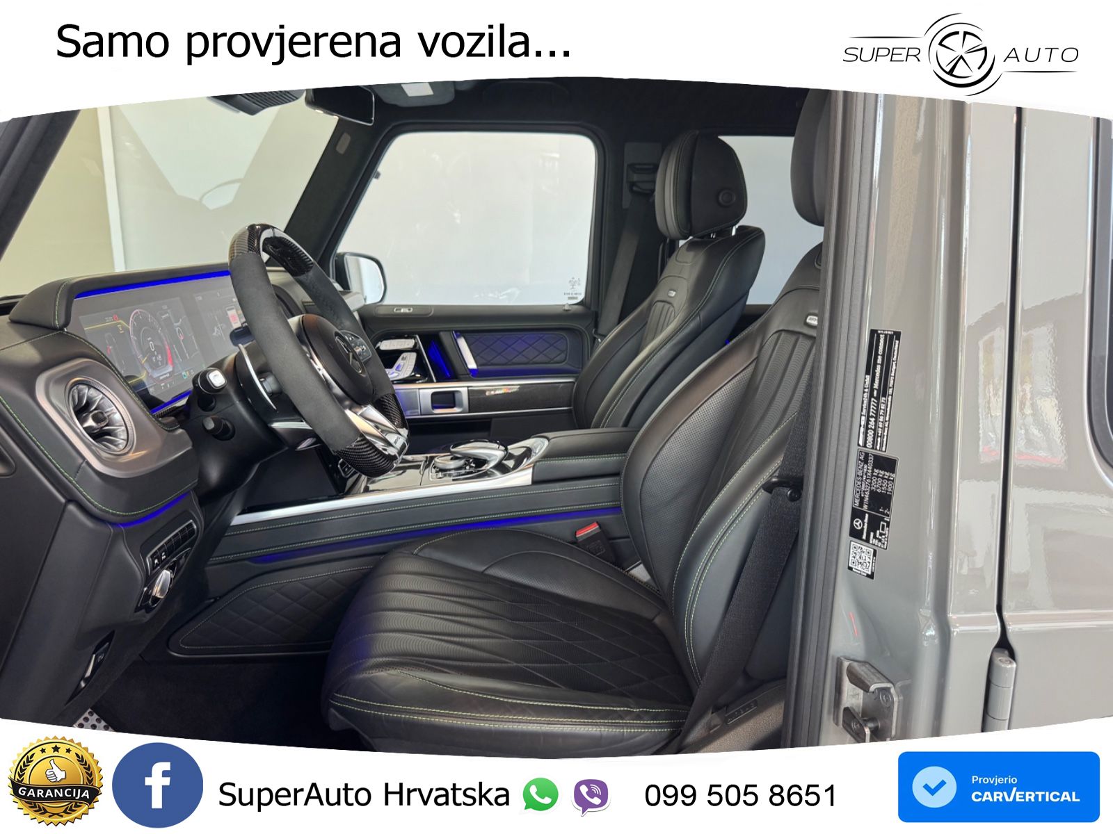Mercedes AMG G 63 Long V8 (585 KS) 4MATIC 9G-TRONIC AMG SPEEDSHIFT PLUS Superior ACC+GR SJED+360+PANO