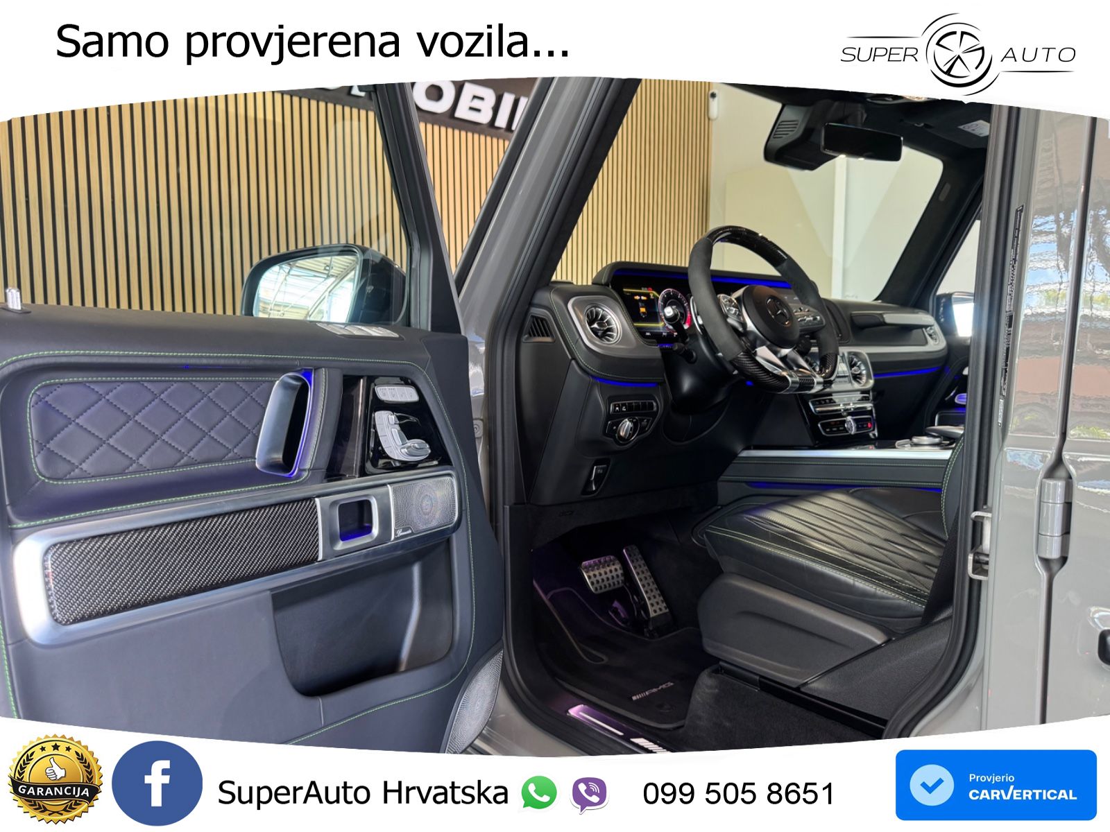Mercedes AMG G 63 Long V8 (585 KS) 4MATIC 9G-TRONIC AMG SPEEDSHIFT PLUS Superior ACC+GR SJED+360+PANO