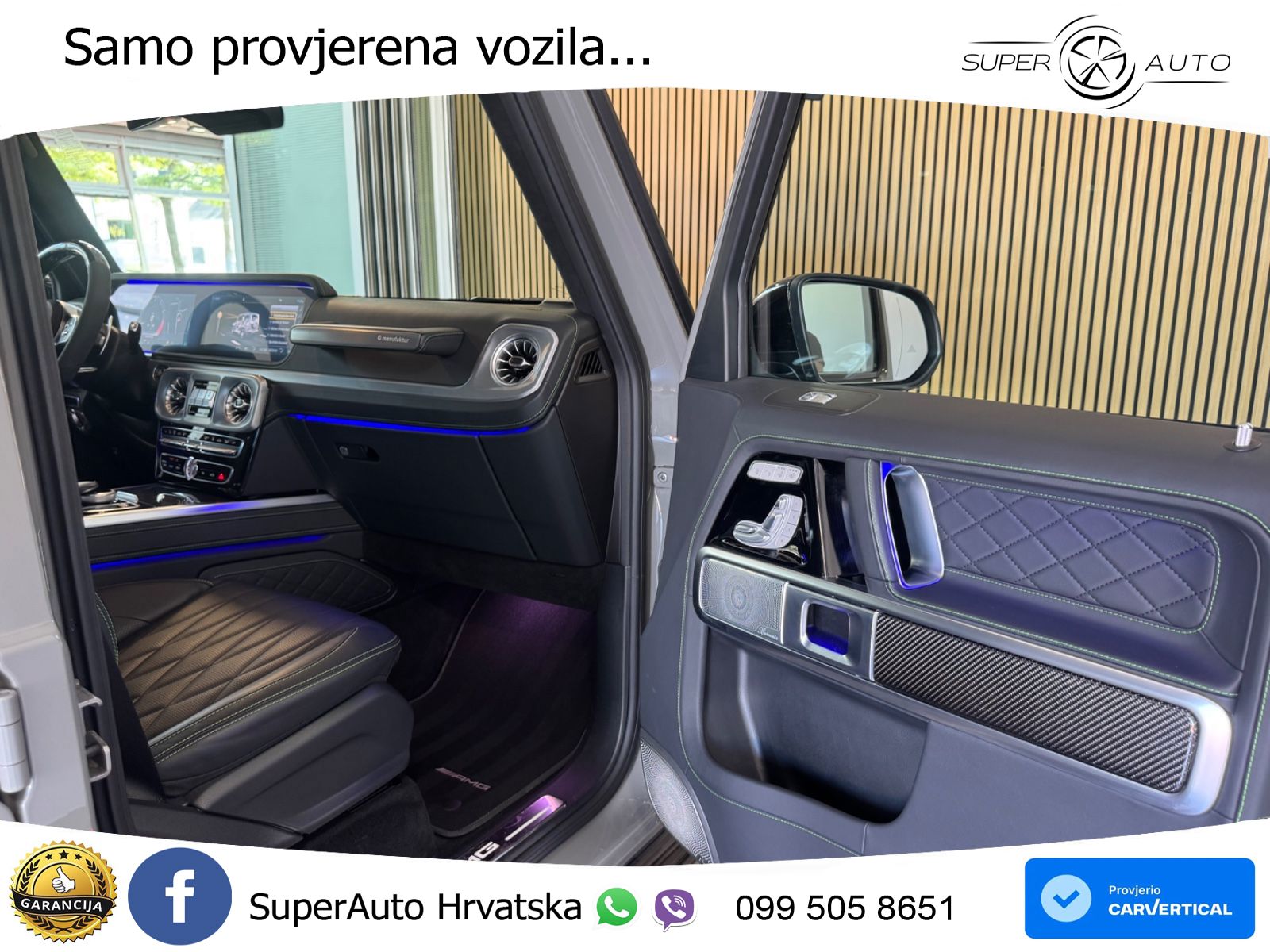 Mercedes AMG G 63 Long V8 (585 KS) 4MATIC 9G-TRONIC AMG SPEEDSHIFT PLUS Superior ACC+GR SJED+360+PANO