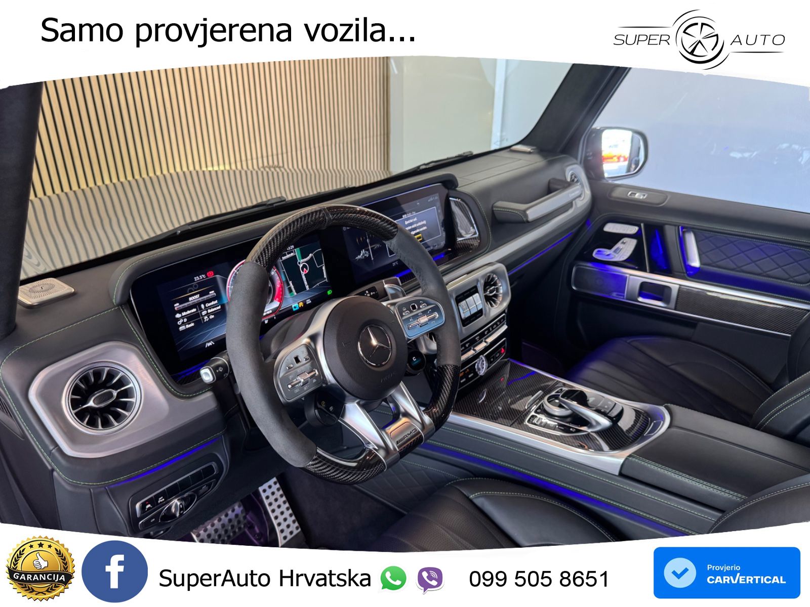 Mercedes AMG G 63 Long V8 (585 KS) 4MATIC 9G-TRONIC AMG SPEEDSHIFT PLUS Superior ACC+GR SJED+360+PANO