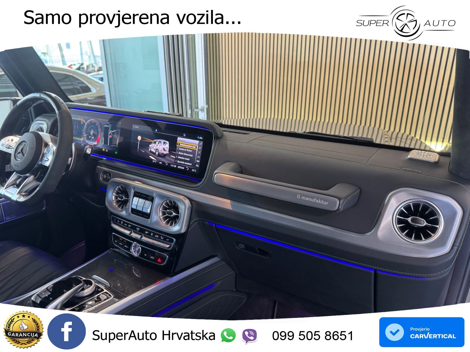 Mercedes AMG G 63 Long V8 (585 KS) 4MATIC 9G-TRONIC AMG SPEEDSHIFT PLUS Superior ACC+GR SJED+360+PANO