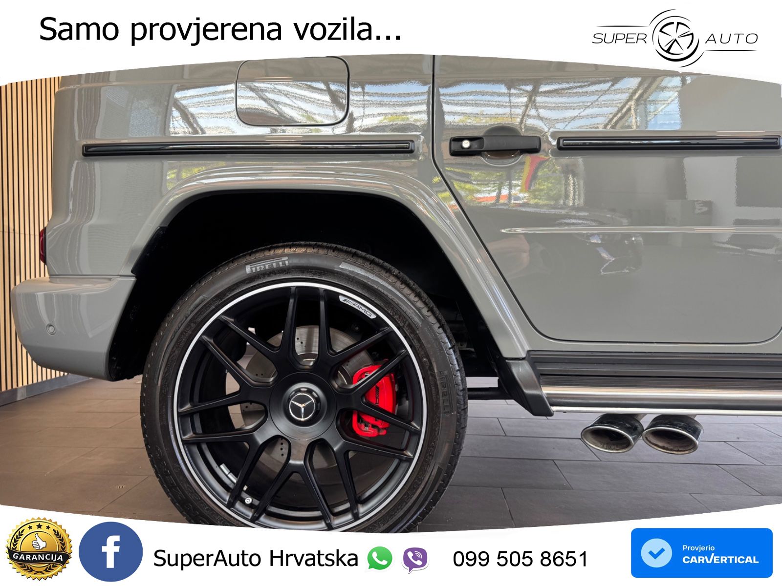 Mercedes AMG G 63 Long V8 (585 KS) 4MATIC 9G-TRONIC AMG SPEEDSHIFT PLUS Superior ACC+GR SJED+360+PANO