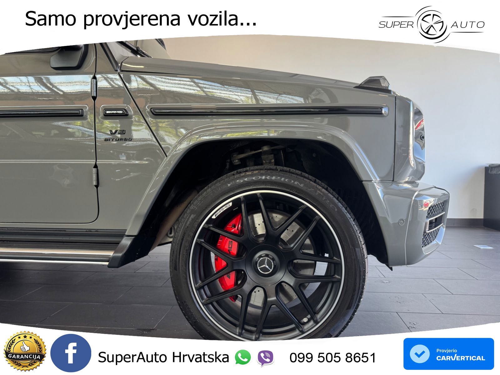 Mercedes AMG G 63 Long V8 (585 KS) 4MATIC 9G-TRONIC AMG SPEEDSHIFT PLUS Superior ACC+GR SJED+360+PANO