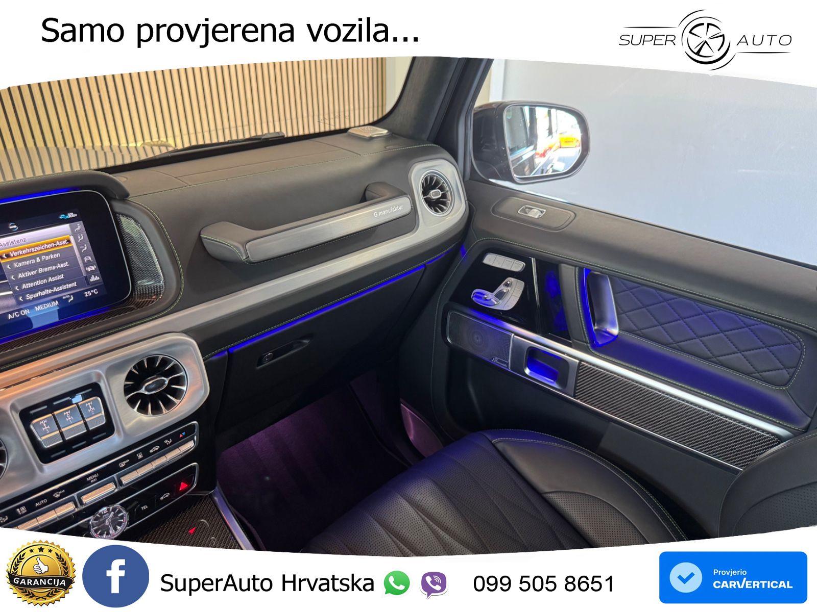 Mercedes AMG G 63 Long V8 (585 KS) 4MATIC 9G-TRONIC AMG SPEEDSHIFT PLUS Superior ACC+GR SJED+360+PANO