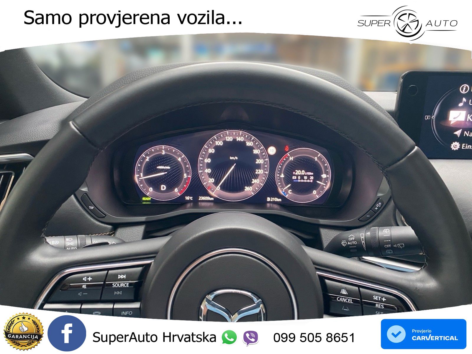 Mazda CX-60 3.3 e-Skyactiv D (254 KS) AWD Automatic LED+GR SJED+ACC