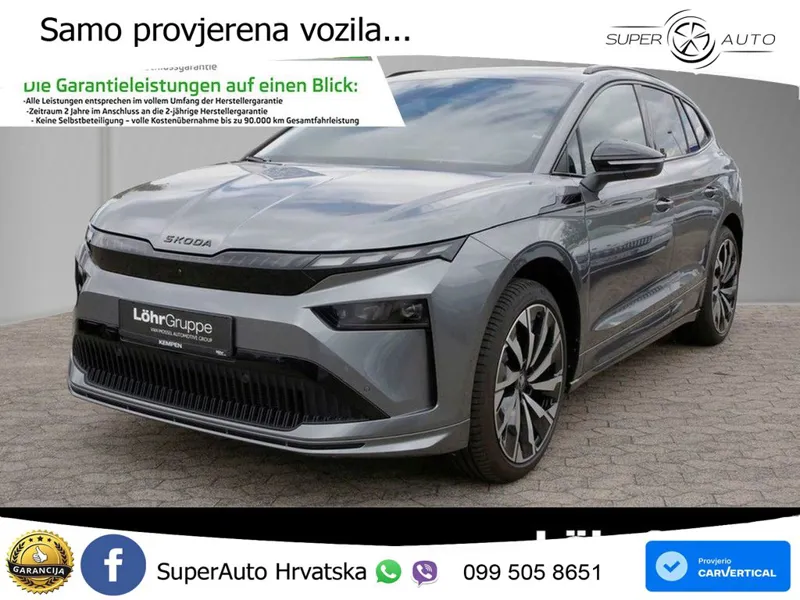 Škoda Enyaq 85x 82 kWh (286 KS) AWD SportLine ACC+HEAD+GR SJED+360+PANO