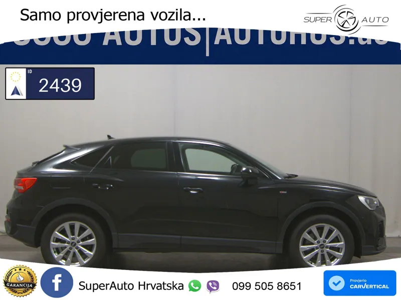 Audi Q3 Sportback 40 TDI (200 KS) quattro S tronic S line LED+GR SJED+ACC