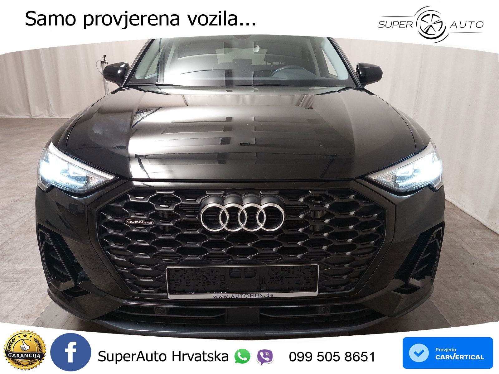 Audi Q3 Sportback 40 TDI (200 KS) quattro S tronic S line LED+GR SJED+ACC