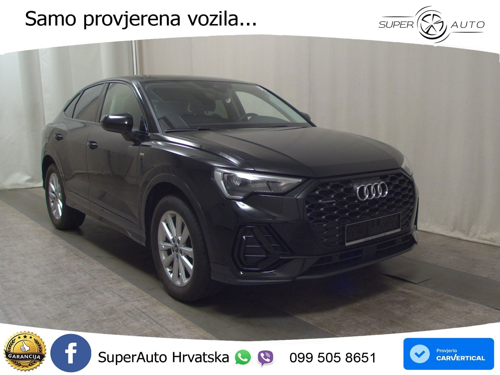 Audi Q3 Sportback 40 TDI (200 KS) quattro S tronic S line LED+GR SJED+ACC