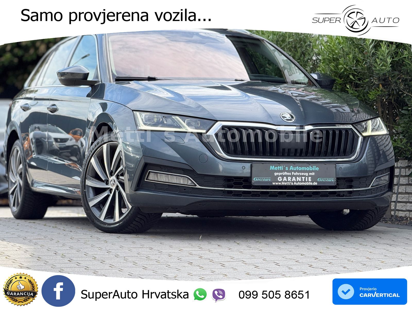 Škoda Octavia Combi 2.0 TDI (150 KS) DSG LED+GR SJED+ACC